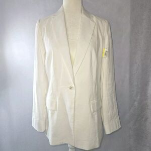 JUDITH & CHARLES Sz 6 White Blazer